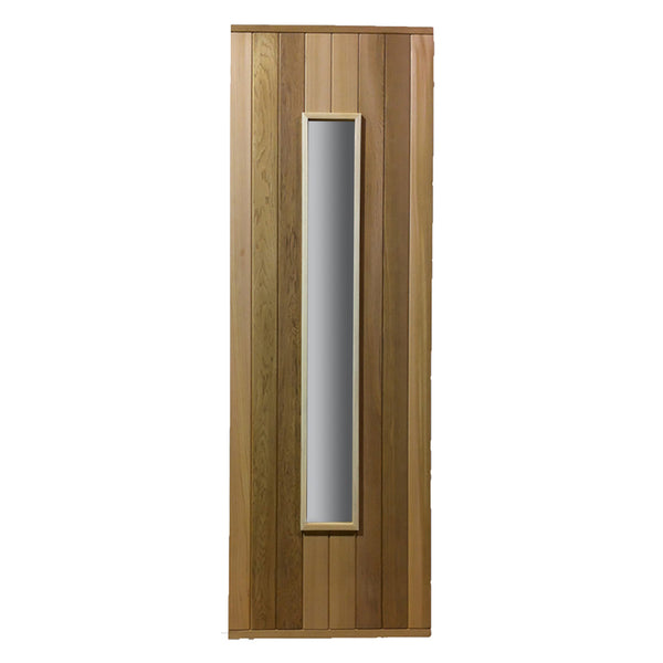 Cedar Door with Long, Slim Window